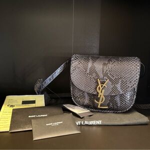 Saint Laurent Kaia Shoulder Bag Python